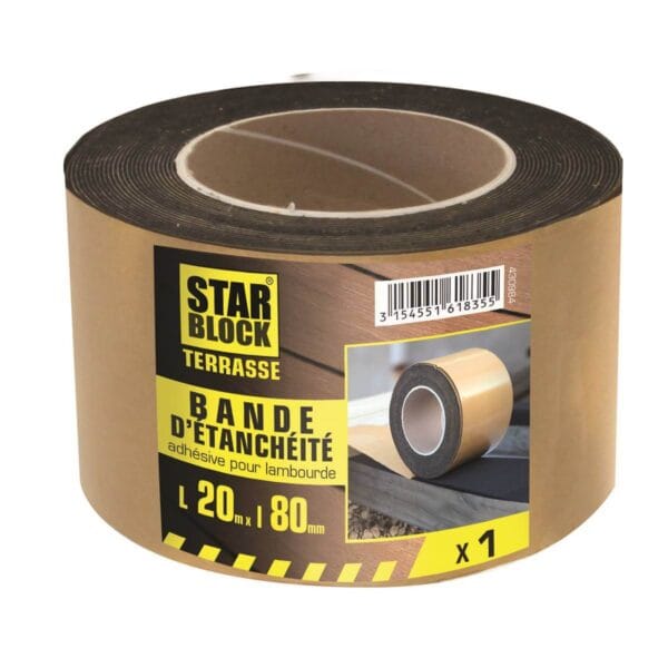 Meilleur prix Bande d'étanchéité adhésive pour lambourdes. Longueur 20m. en solde