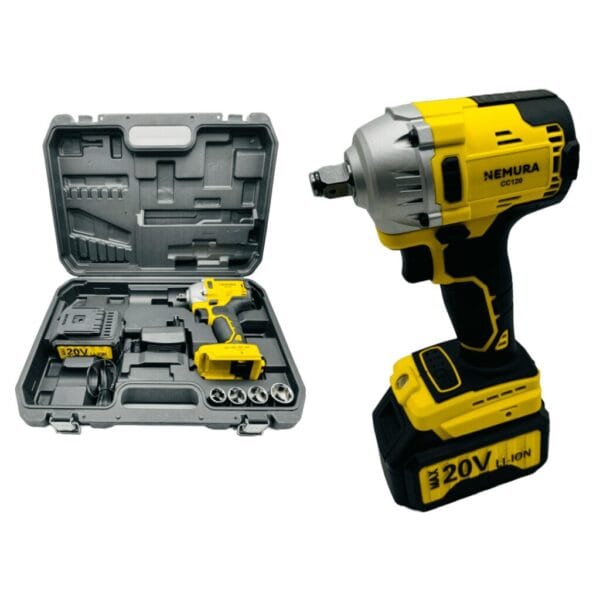 Clé à choc sans fil 20V NEMURA 400Nm + Batterie 3Ah + Chargeur rapide