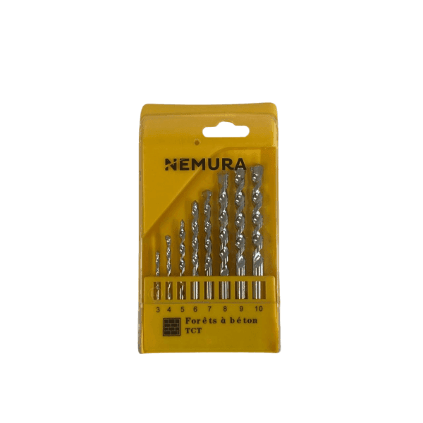 Meilleur prix Coffret de 8 forêts à béton TCT (pointe en carbure de tungstène) en solde