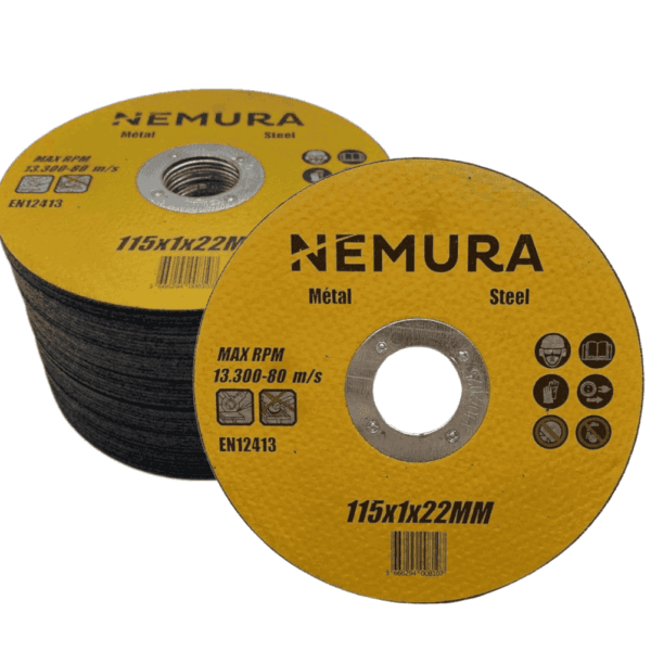 Lot de 50 disques à tronçonner 115mm pour le métal (115 X 1.0 X 22.2MM)