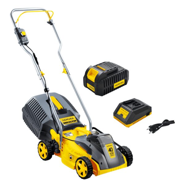 Tondeuse à batterie NEMURA 40V - Coupe de 32cm + Batterie 4Ah + Chargeur rapide