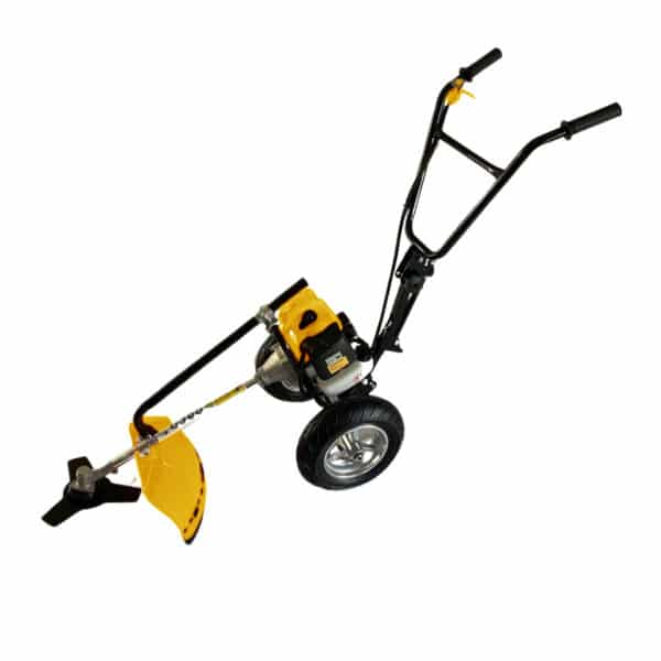 Débroussailleuse thermique à roues 52cm3 + bobine + disque
