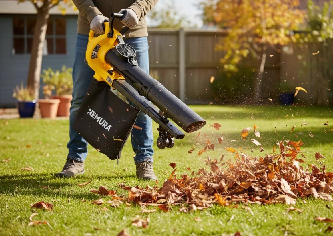 Souffleur / Aspirateur Broyeur De Feuilles 40V Nemura + 2 Batteries 2Ah + Chargeur Rapide – Image 6