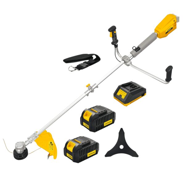Débroussailleuse à batterie NEMURA 40V - Fil + Lame - Coupe de 43cm - 2 Batteries 4Ah + Chargeur Rapide