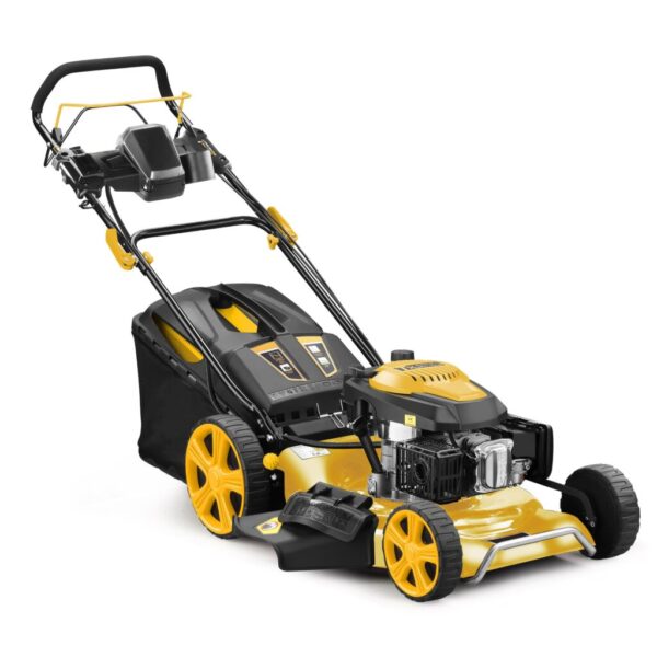 Tondeuse thermique tractée 196cm3 - Coupe 53cm - Démarrage Électrique