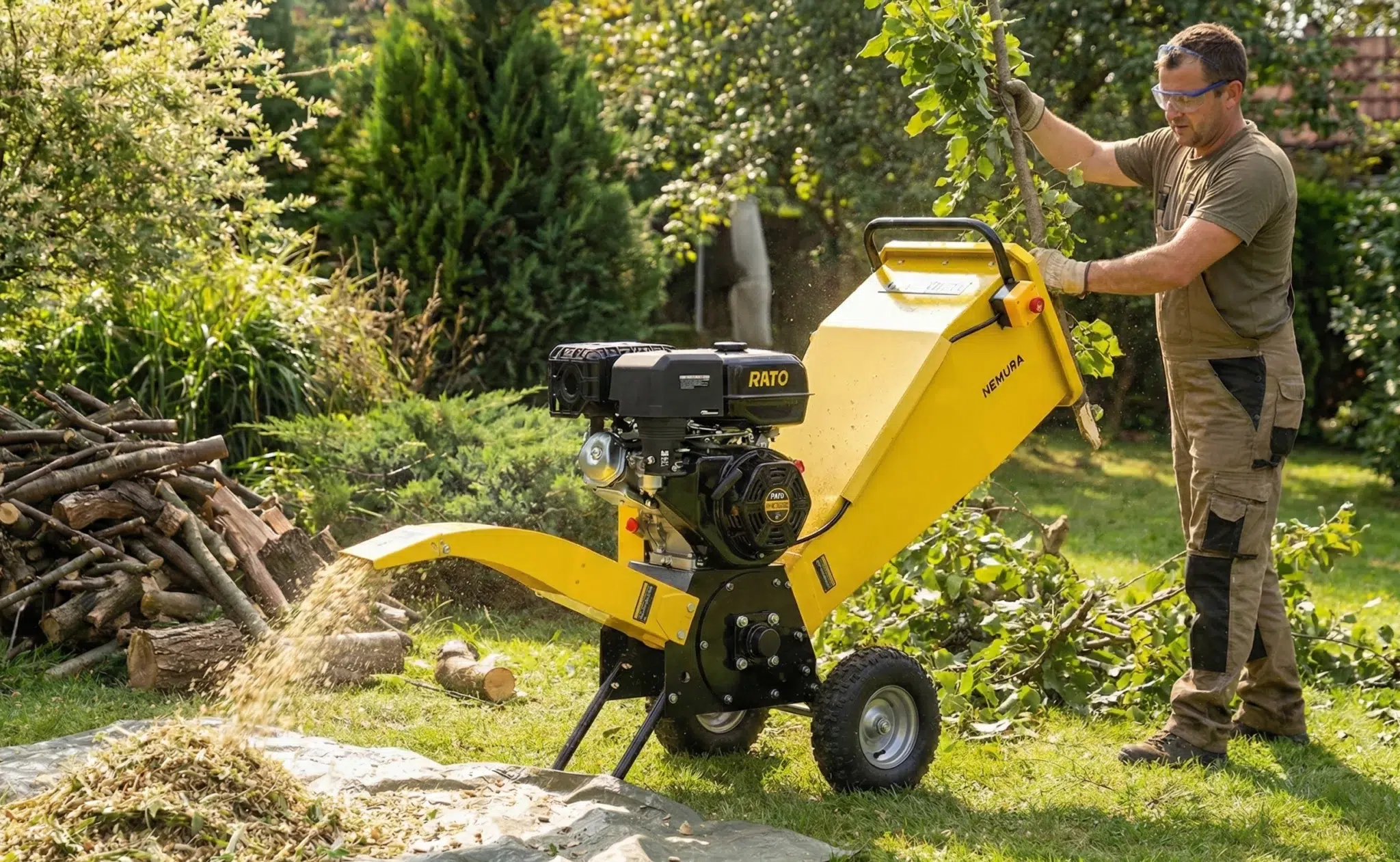 Broyeur de Végétaux et de Branches thermique 420cc (12CV) - Diamètre max 100mm - Série Lourde – Image 2
