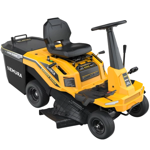 Tracteur tondeuse autoporté Nemura 223cc – Largeur de coupe 61 cm (sans fond)