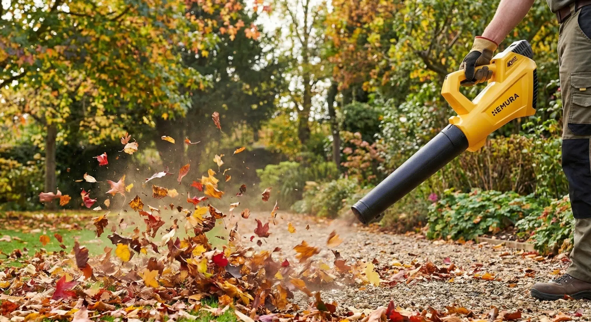 Souffleur De Feuilles 40V Nemura + Batterie 2Ah + Chargeur Rapide – Image 5